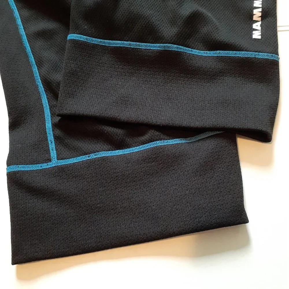 Mammut Go Warm Symbitech 3/4 Length Wool Blend Baselayer Pant Black Size XXL